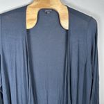 J Jill Wearever Collection Cardigan Sz 2X Navy Blue Rayon Stretch Travel Office Photo 1