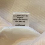 Lauren James  skirt Large Orange White Striped Seersucker scalloped mini lined Photo 3