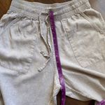 Cynthia Rowley  Linen Rayon Wide Leg Pull On Pants With Pockets Flax Color Photo 4