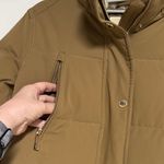 Michael Kors Tan Puffer Jacket with Shearling Collar Photo 1
