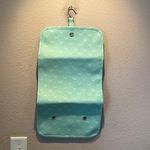 Dabney Lee Mint Green Bow Print Travel Makeup Case Photo 3