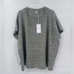 Johnny Was ‎ Calme Basket Weave Knit Poncho Sweater Sage Green One Size NWT Photo 3