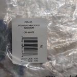 Farm Rio NWT  Pitanga Embroidered Mini Skirt White Floral Boho Cotton Medium Photo 10