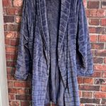 Victoria's Secret Victoria’s Secret womens soft cozy plush striped short robe gray XL/XXL Photo 1
