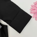 Tuckernuck  Black Stretch Crepe Royal Shirt Dress Photo 7