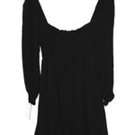Abercrombie & Fitch Womens Black Long Sleeve Scoop Neck Solid Dress Size Large L Photo 0