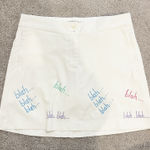 Nike Golf Women Skort White sz 6 Unique Stretchy Tennis Preppy Pickleball Sporty Photo 0