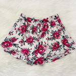 Charlotte Russe Pink Floral Ruffle Flowy Shorts Photo 4