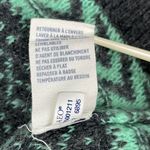 American Eagle AEO Wool Mohair Blend Stripe Geometric Mint Green Gray Sweater M Photo 5