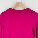 INC Pink Strappy Cutout Scoop Neck Long Sleeve Stretch Knit‎ Top Photo 9