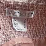 Venus Coat Jacket Tweed Fringe Pink 4 Spring Lightweight Chic Mid Thigh Pastel Photo 15