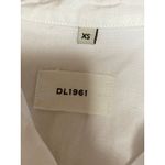 DL1961  White Collared Short Sleeve Button Up Crop Poplin Shirt Blouse Top Sz XS Photo 2