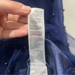 Little Mistress New MIDI Skirt Petite Blue Allover Pearl Embellished Full Size 0 Photo 10