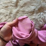 American Eagle  Long Sleeve Cropped Hey Baby Mock Neck Tee In Pink Photo 4