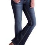 L.E.I Sophia Hipster Flare Vintage Denim Jeans Photo 1