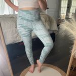 Reebok Studio Lux Bold High Rise 2 Green White Leggings Photo 1