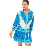 Lilly Pulitzer  Drena Printed Tie Waist Shirt Dress Size 10 Photo 13