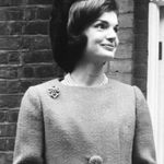 Vintage Camrose Kross Jackie Kennedy Grand Tour Replica Blue Flowers Necklace Gold Photo 10