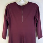 Vince  Burgundy Stretch Knit Sheath Dress M Minimalist Classic Work Chic Timeless Photo 7