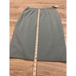 Rodier Wool Blend Knit Pencil Skirt Blue Green Size 42 Lined Made in Tunisia Photo 6