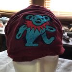 Grateful Dead  Embroidered Dancing Bear Head Scarf Photo 1