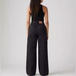 Levi's 🆕 NWT Levi’s Cinch Baggy High Rise Straight Leg Jeans Wide-Leg Black Sz 25 X 31 Photo 8