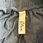 Elan  off the shoulder grey cropped wide leg boho jumpsuit romper size medium Photo 6