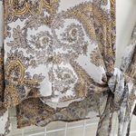 Andthewhy  Front Tie Knot Oversized Print Top Photo 4