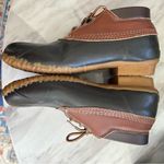 Eddie Bauer Brown Leather & Black Rubber Bean Boot Photo 0