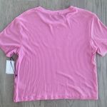 1. State  Rib Jersey Boxy Pink Ribbed Short Sleeve Tee Cropped Size Small Photo 5