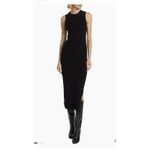 Reformation  Basil Sleeveless Cashmere Midi-Dress in Black Size Small $348.00 Photo 1