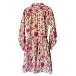 Anthropologie Ro's Garden Hawaii Dress Pink Cotton Floral Long Sleeve Mini NEW Photo 6