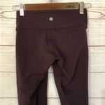 Lululemon  Wunder Under Crop 21" in Bordeaux Drama Burgundy Red 2 Photo 4