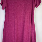 Sanifer Women's Plus Size XXL Pink Lace Trim Short Sleeve Tunic Dress Pockets Photo 0