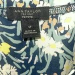 Ann Taylor  Factory Petite SP Blouse Floral Print Cap Sleeve Top Photo 1