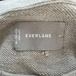 Everlane Sweatshirt Womens Medium Heathered Tan French Terry Crew Neutral Casual Photo 4