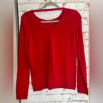 Etcetera Vibrant Red Sweater with Intricate Knitted Pattern Photo 1