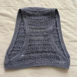 Rachel Roy Blue textured open knit vest top Size small Photo 4