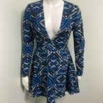 NBD  x Revolve Mirage Dress Turquoise Geo size small NEW Photo 2