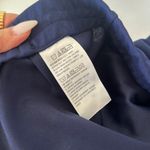 Dennis Basso Regular Luxe Crepe Slim-Leg Ankle Pants with Lace Navy Size XSP Photo 6