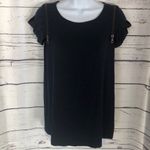Cynthia Steffe  Navy blue zipper‎ sleeve top Photo 2