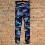 H&M Divided Leggings Womens XS Black Abstract Print Stretch Casual Skinny Slim Photo 1