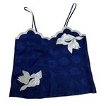 Victoria's Secret Vintage Victoria’s Secret Gold Label Floral Jacquard Camisole with White Orchid Photo 0