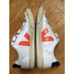 VEJA Women's Recife Sneakers in White with Blue and Orange Size 7 Photo 4