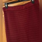 Free People Far From Here Maroon Combo Chunky Crochet Boho Midi Skirt Size Large Photo 10