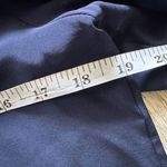 Rory Beca Women's Silk Satin V Neck Long Sleeve Mini Dress Navy Blue Size Medium Photo 5