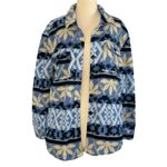 O'Neill O’NEILL Collin's Oversized Superfleece Shacket Skater Surf Tribal Print Size S Photo 4