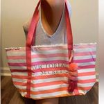 Victoria's Secret NWT Victoria’s Secret Large Canvas Beach Tote Bag Photo 0