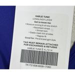 Fabletics NWT  Karlie Tunic Sleeveless Racerback Stretch MeshTrim XL Purple #3443 Photo 8