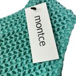 New Montce Turquoise Crochet Paula Bikini Bottom size Medium Blue Photo 3